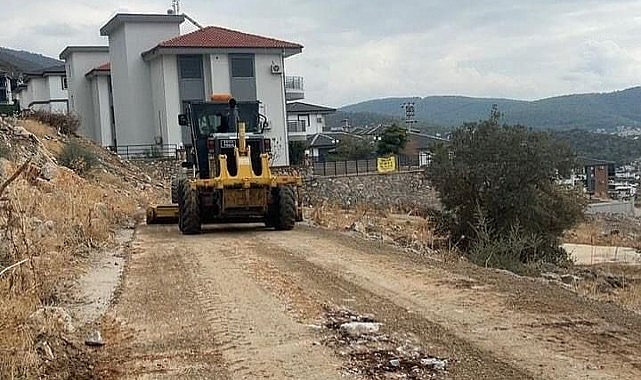 Didim’de Sağanak Yağış Sonrası Zarar Gören Yollar Onarıldı